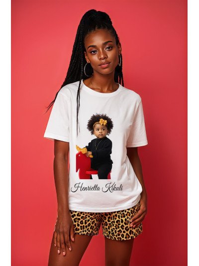 T-shirt Blanc - Collection Henrietta Kikuli