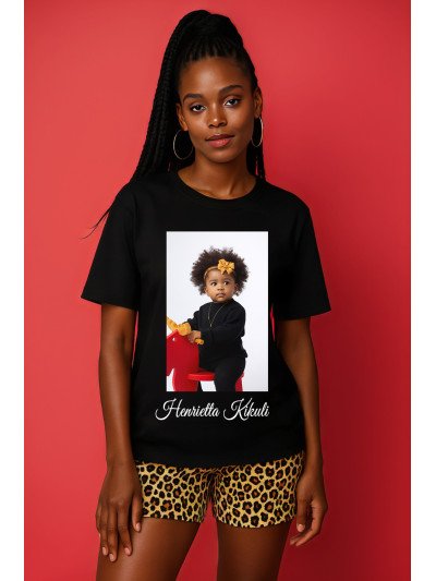 T-shirt Noir - Collection Henrietta Kikuli